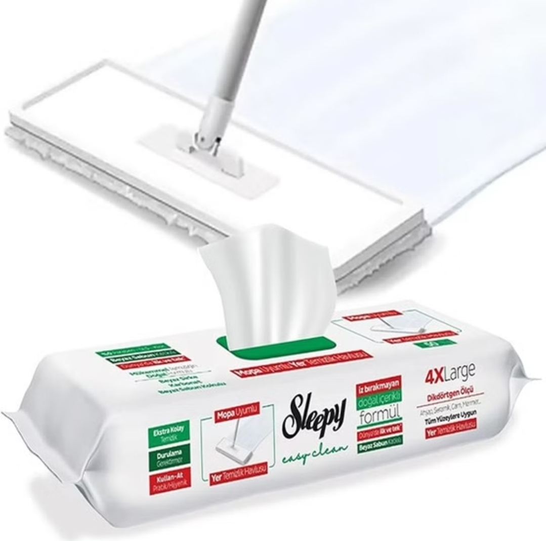 دستمال مرطوب تی اسلیپی بسته 50عددی