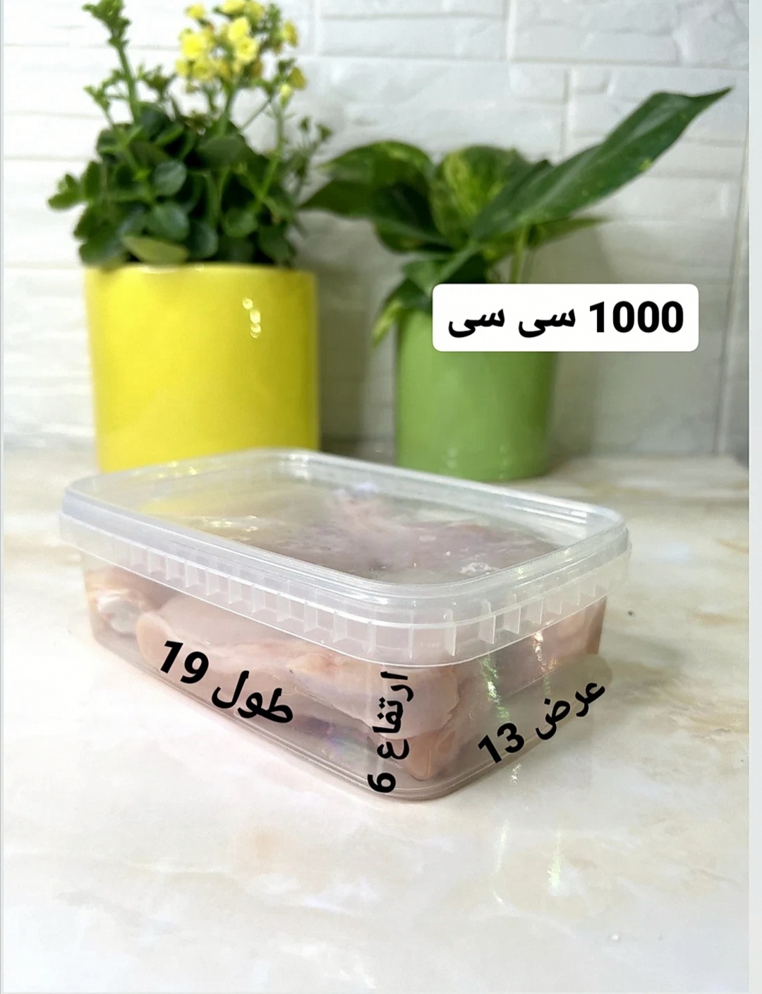 ظروف فریزری سایز 1000پک 5تایی 